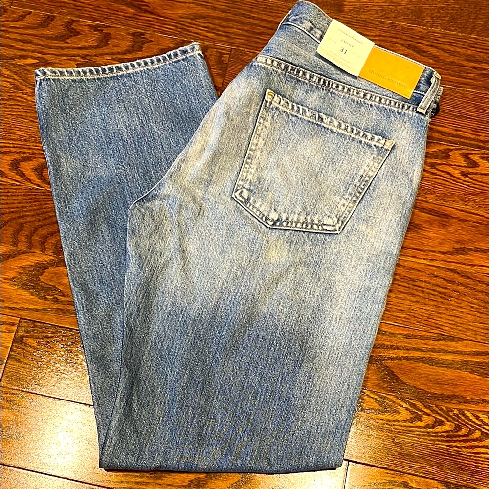 Citizens Of Humanity Blue Straight Leg Jeans
